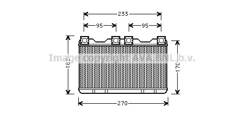 AVA QUALITY COOLING Теплообменник, отопление салона BW6259